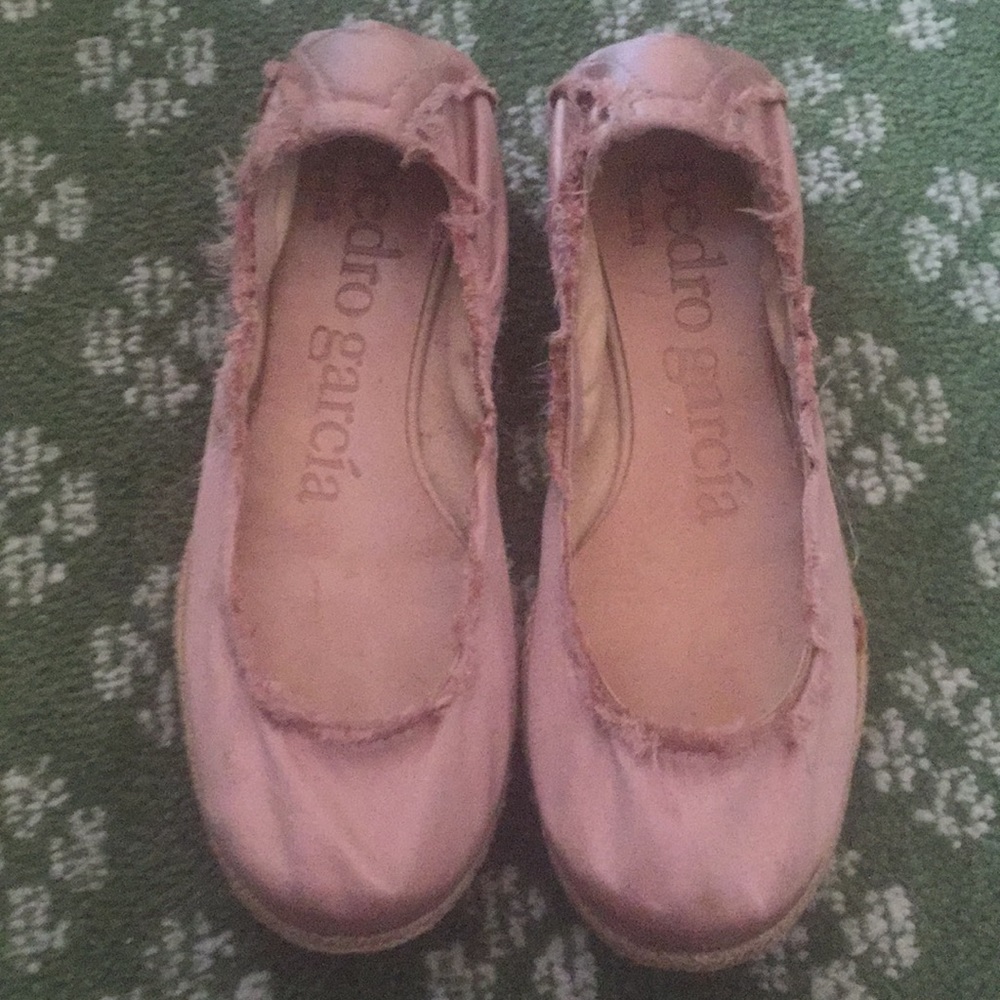 Pedro Garcia pink “Ibiza” ballet espadrilles flats